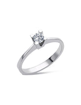 0,20 Karat Kalın Tırnak Tektaş Pırlanta Yüzük