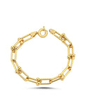 14 Ayar Büyük Zincir Altın Bileklik