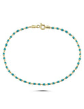 Turkuaz Mineli Altın Bileklik
