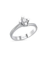 0,45 Karat Asimetrik Montür Tektaş Pırlanta Yüzük