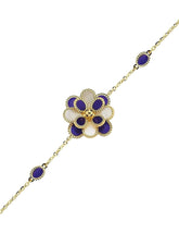 Beyaz Sedefli Mineli Altın Bileklik