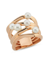 Beyaz İncili Sonsuz Rose Altın Yüzük