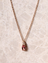 0,27 Karat Pırlantalı Turmalin Kolye