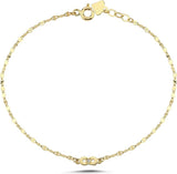 سوار ذهبي مرصع بالألماس بتصميم إنفينيتي بوميرانج