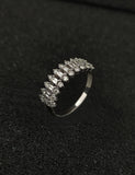 0.64 Carat Diamond Modern Baguette Ring