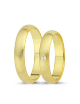 Yellow Gold Wedding Band 4mm