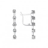 0,07 Karat Pırlantalı Suyolu Küpe