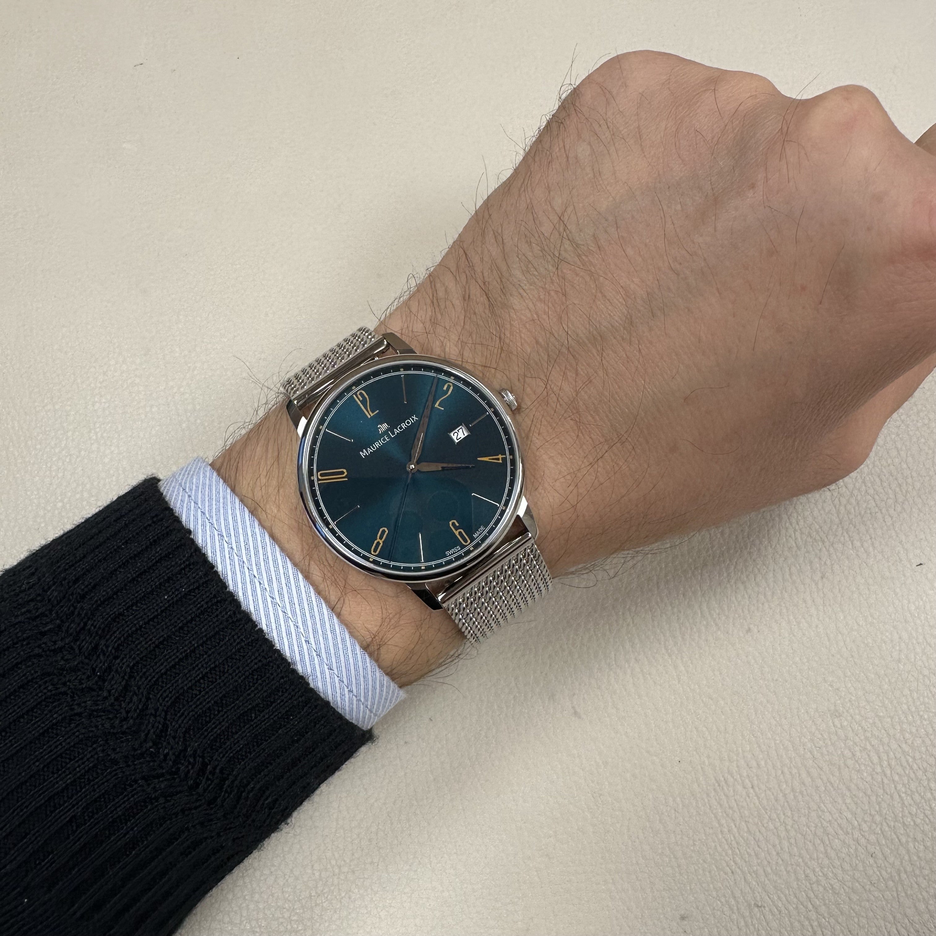 M.LACROIX ML-EL1118SS006620-1 Eliros Quartz Erkek Saati – Pırlant