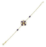 Beyaz Sedefli Mineli Altın Bileklik