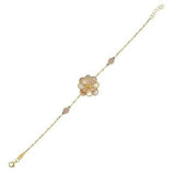 Pembe Beyaz Sedefli Rosella Altın Bileklik