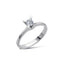 0.25 Carat Almond Claw Setting Solitaire Diamond Ring
