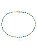 Turkuaz Mineli Altın Bileklik