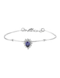 1.00 Carat Diamond and Sapphire Bracelet