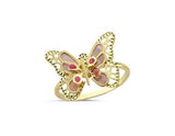 Modern Kelebek İtalyan Altın Yüzük
