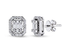 Baget Pırlanta Küpeler