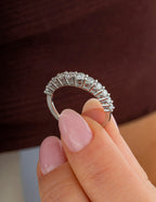 0,50 Karat Yarımtur Pırlanta Yüzük