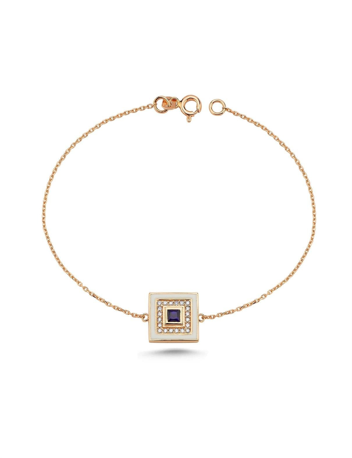 0,27 Karat Pırlantalı Safir Çeşm-i Mest Bileklik