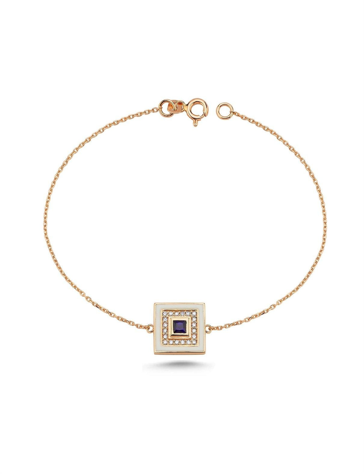 0,27 Karat Pırlantalı Safir Çeşm-i Mest Bileklik