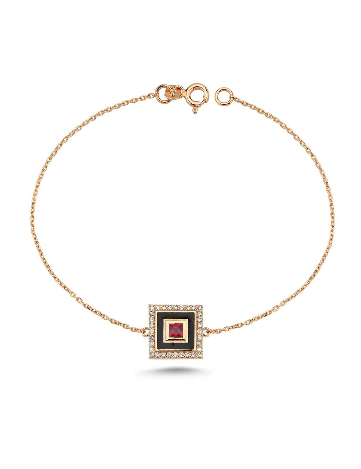 0,35 Karat Pırlantalı Yakut Çeşm-i Mest Bileklik