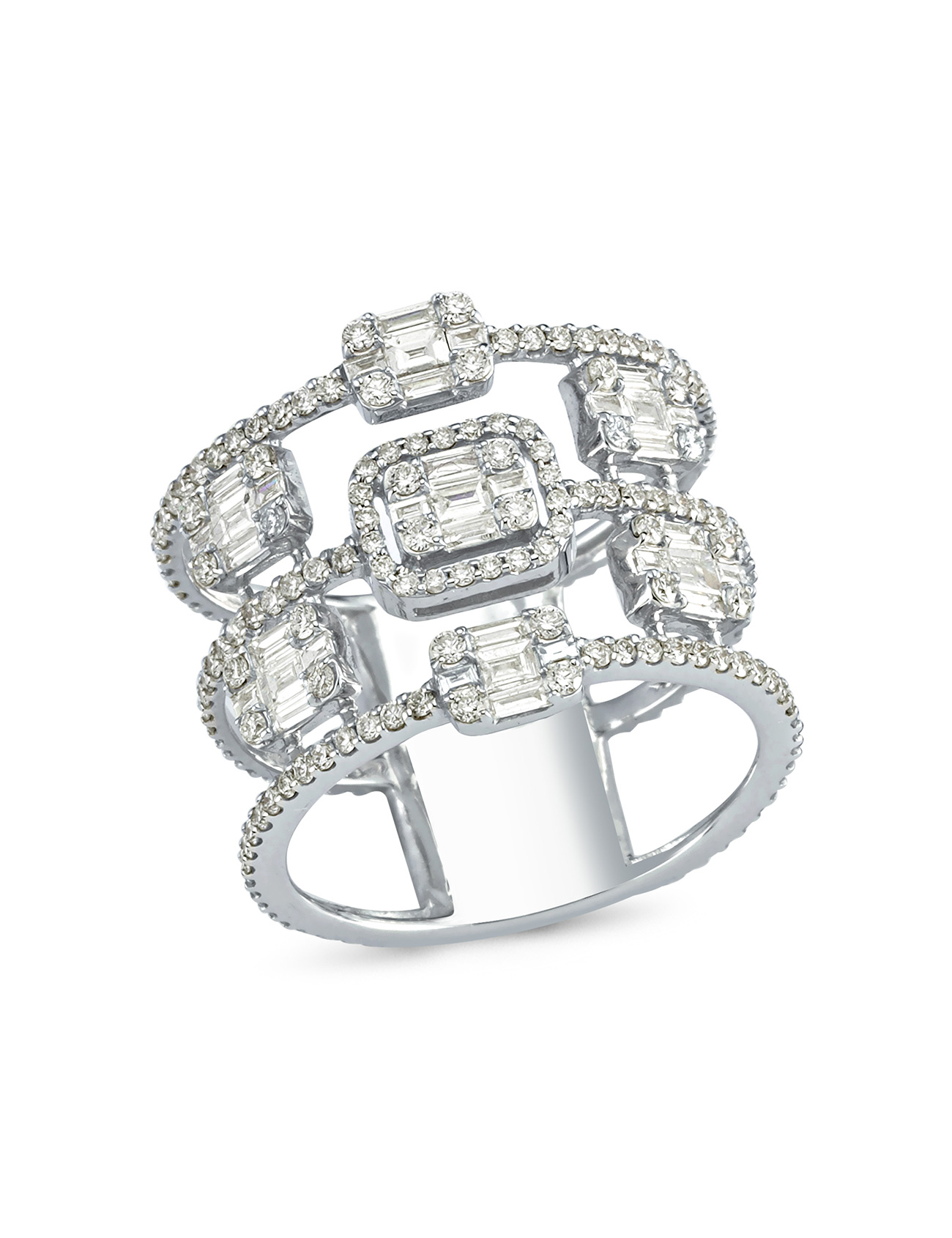 خاتم ألماس باغيت عيار 1.38 قيراط Ürün ana görseli