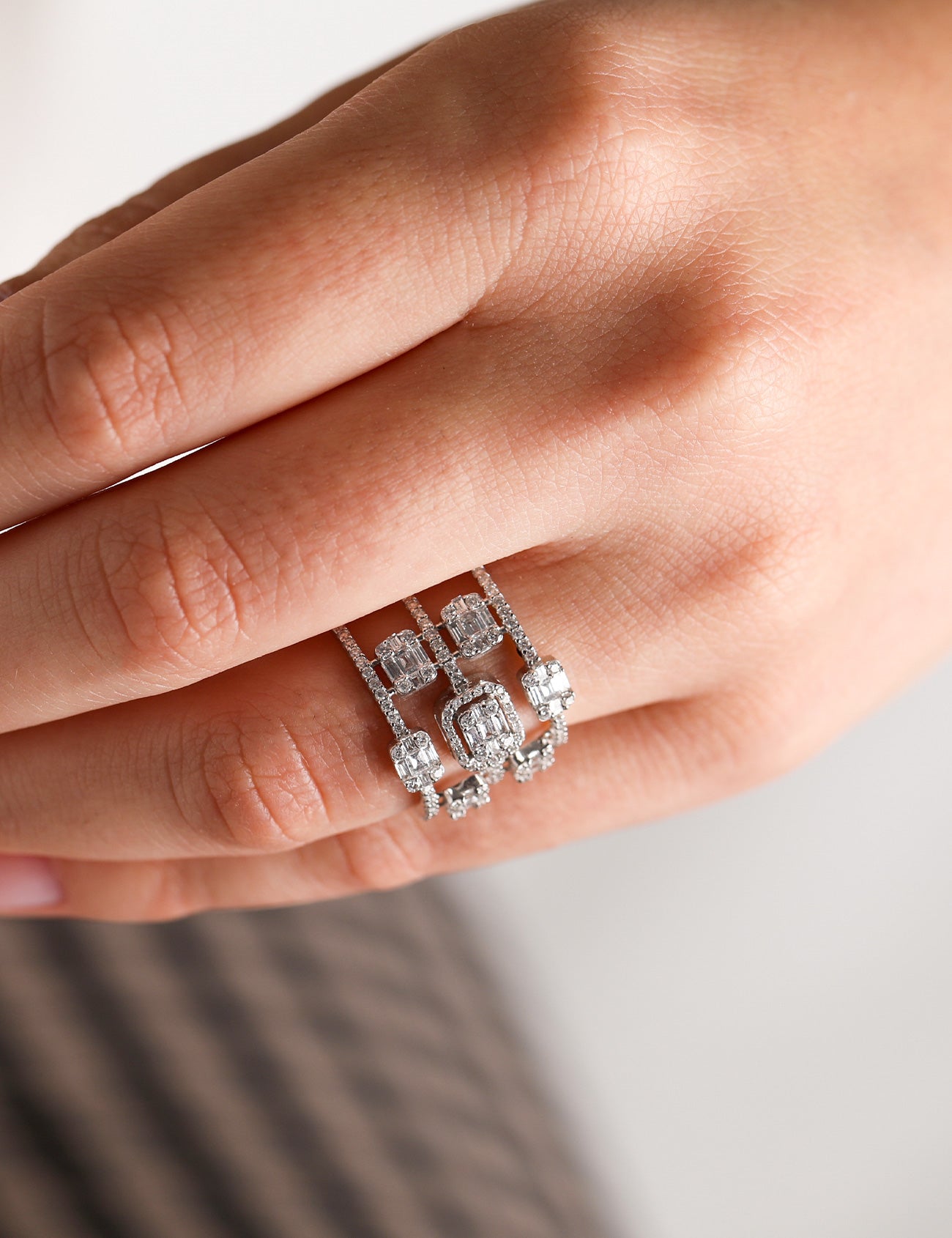 1,38 Karat Baget Pırlanta Yüzük