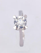 1,01 Karat Badem Montür Tektaş Pırlanta Yüzük