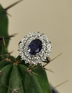 1,65 Karat Pırlantalı Safir Yüzük