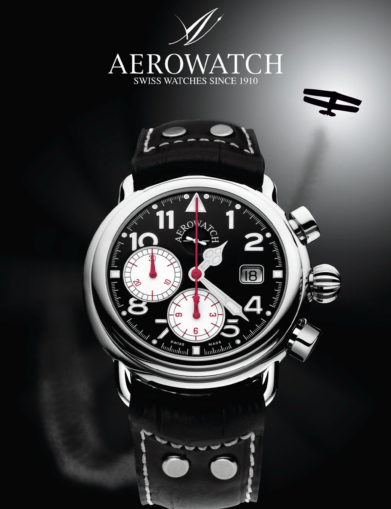 AEROWATCH Gent Hommage 1910 Chrono Auto