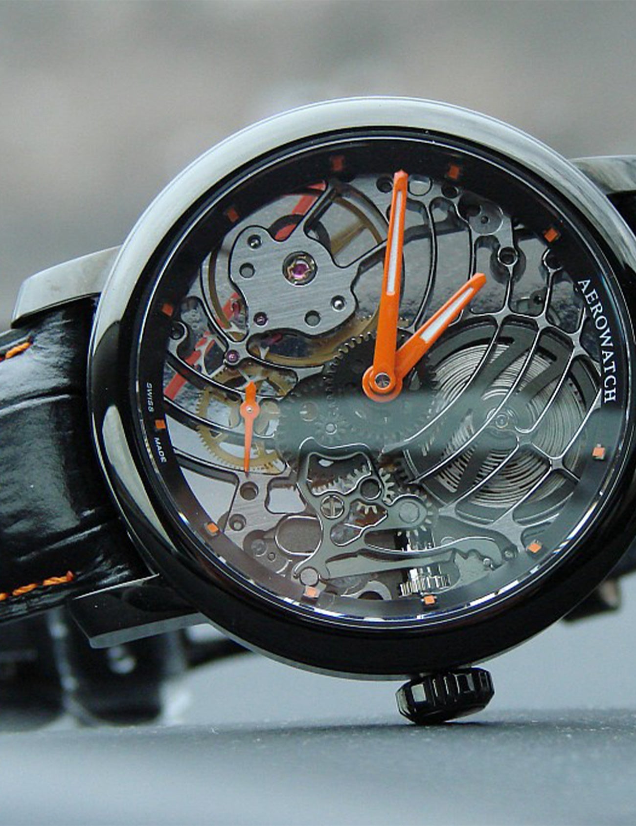 AEROWATCH Gent Renaissance Big Mechanical Skeleton