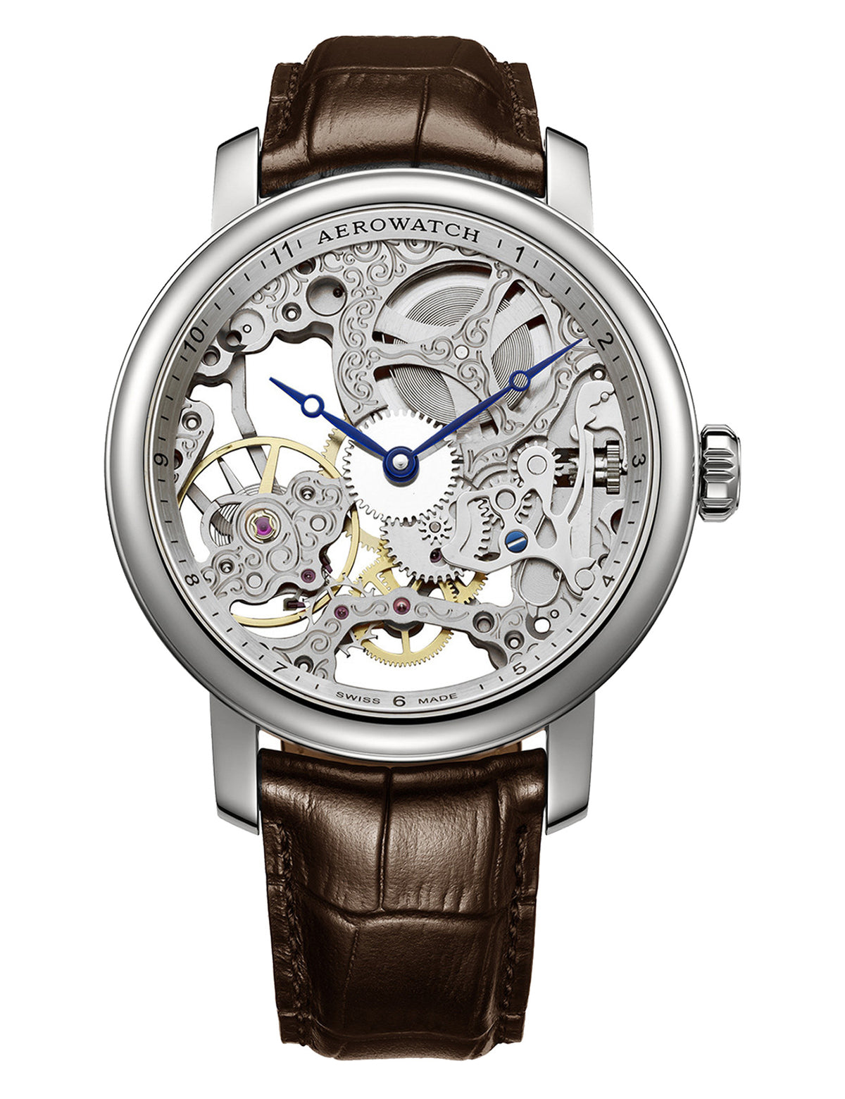 AEROWATCH Gent Renaissance Big Mechanical Skeleton