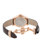 Meta Title: Kadın Kol Saati AEROWATCH Rose Gold Deri Kayış | Pırlant
