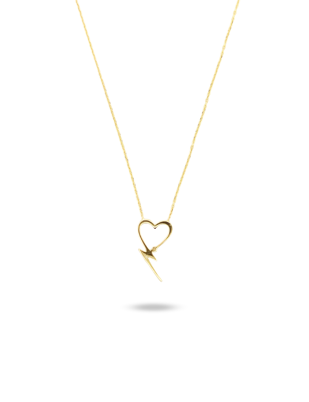 Kalpli Şimşek Altın Kolye Ürün ana görseli