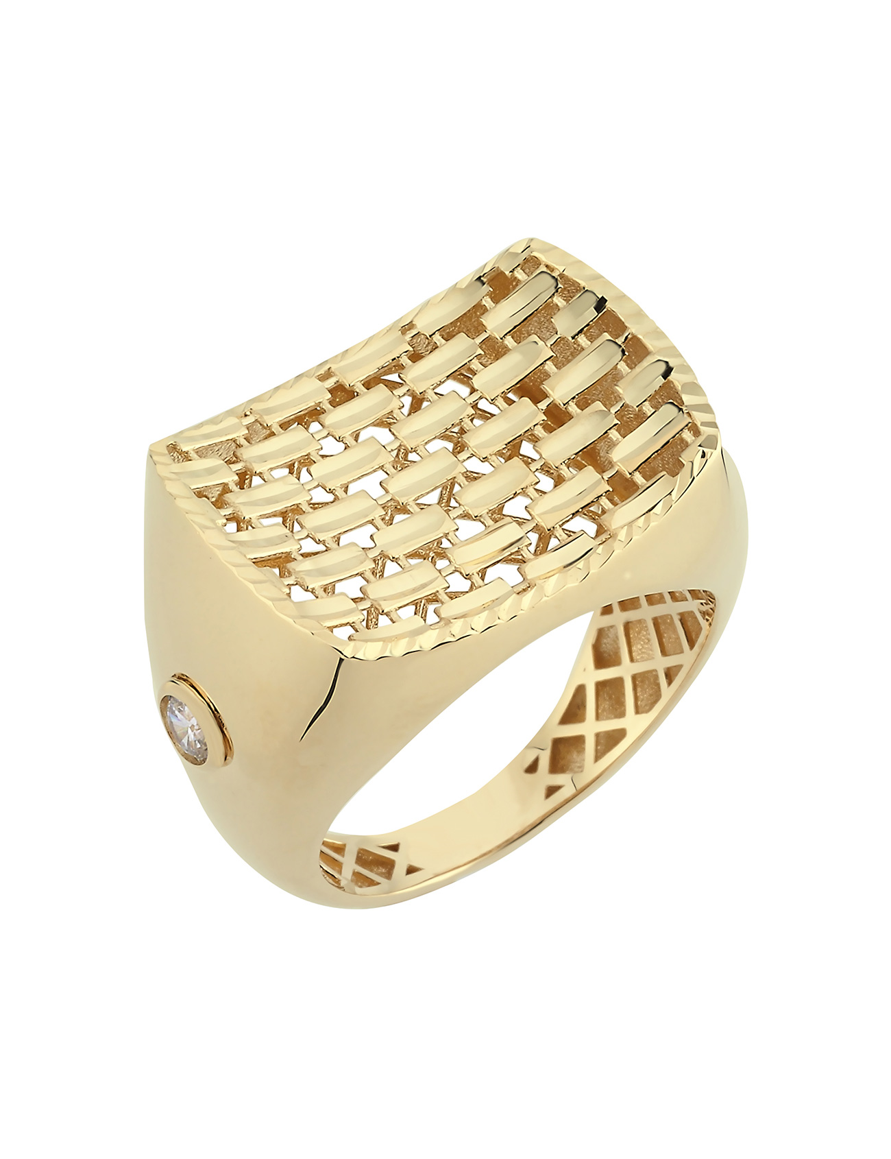 خاتم من الذهب والألماس Ürün ana görseli