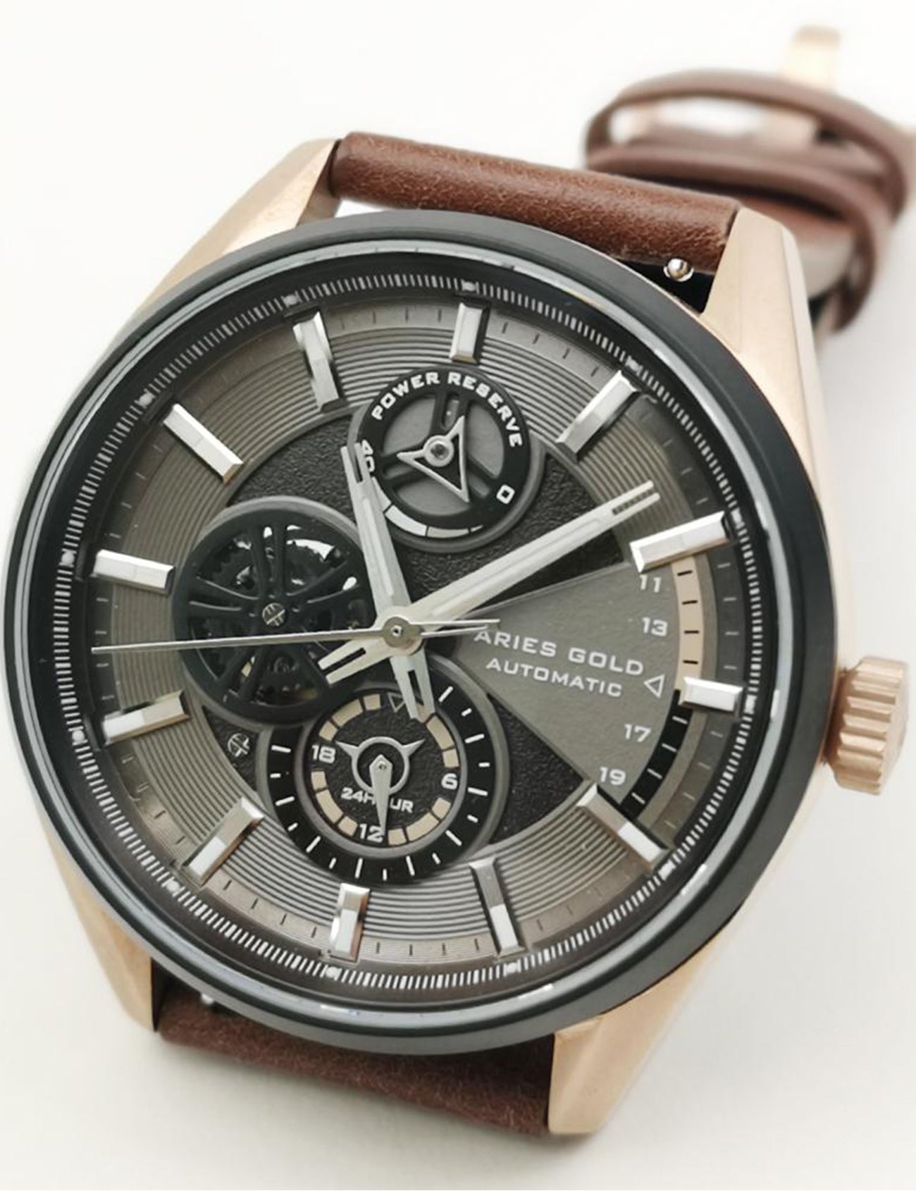 ARIES GOLD G 9021 RGBK-BR Erkek Kol Saati