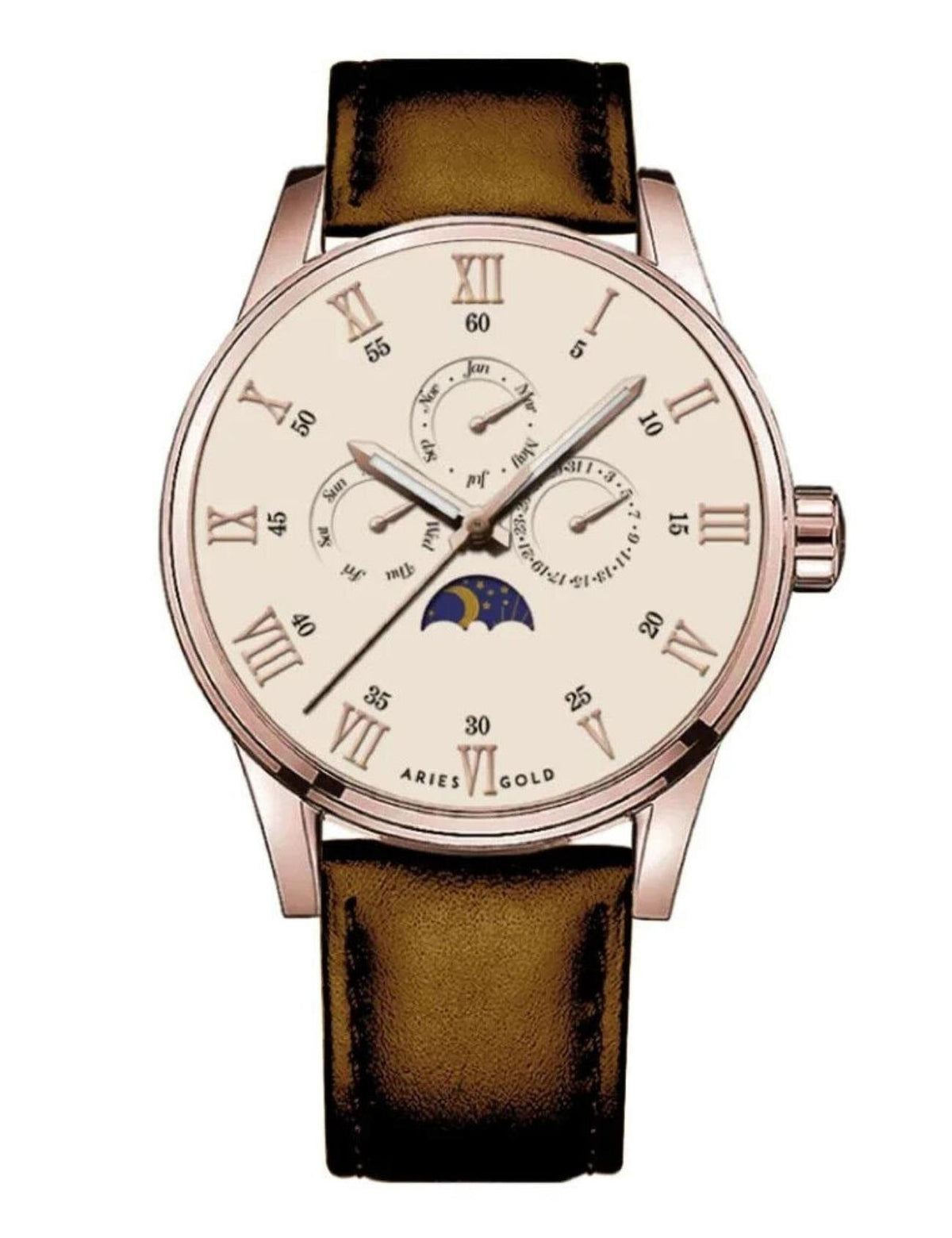 ARIES GOLD G 7019 RG-BEI Erkek Kol Saati