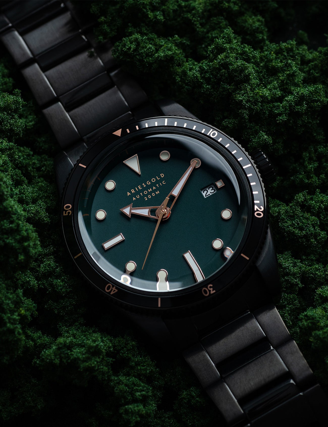 ARIES GOLD G 9027 BK-GNRG Erkek Kol Saati