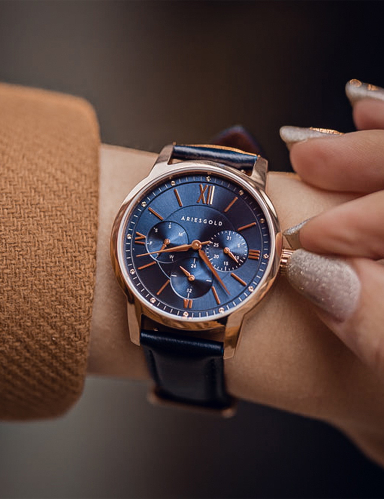 ARIES GOLD L 1028 RG-BU Kadın Kol Saati