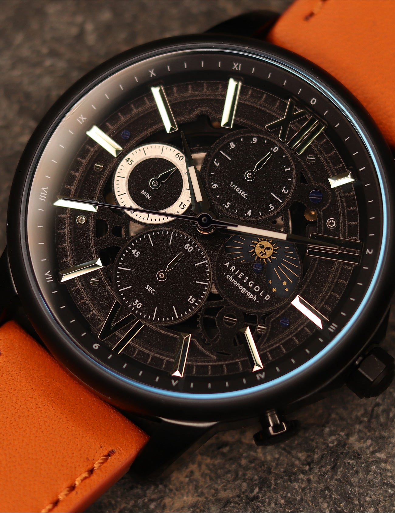 ARIES GOLD G 7013 BK-BK Erkek Kol Saati