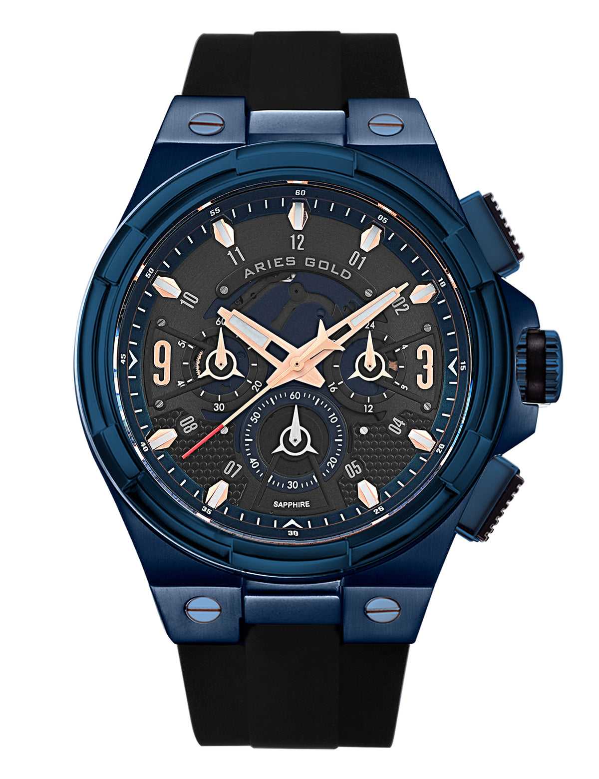 ARIES GOLD G 7016 BU-BURG Erkek Kol Saati