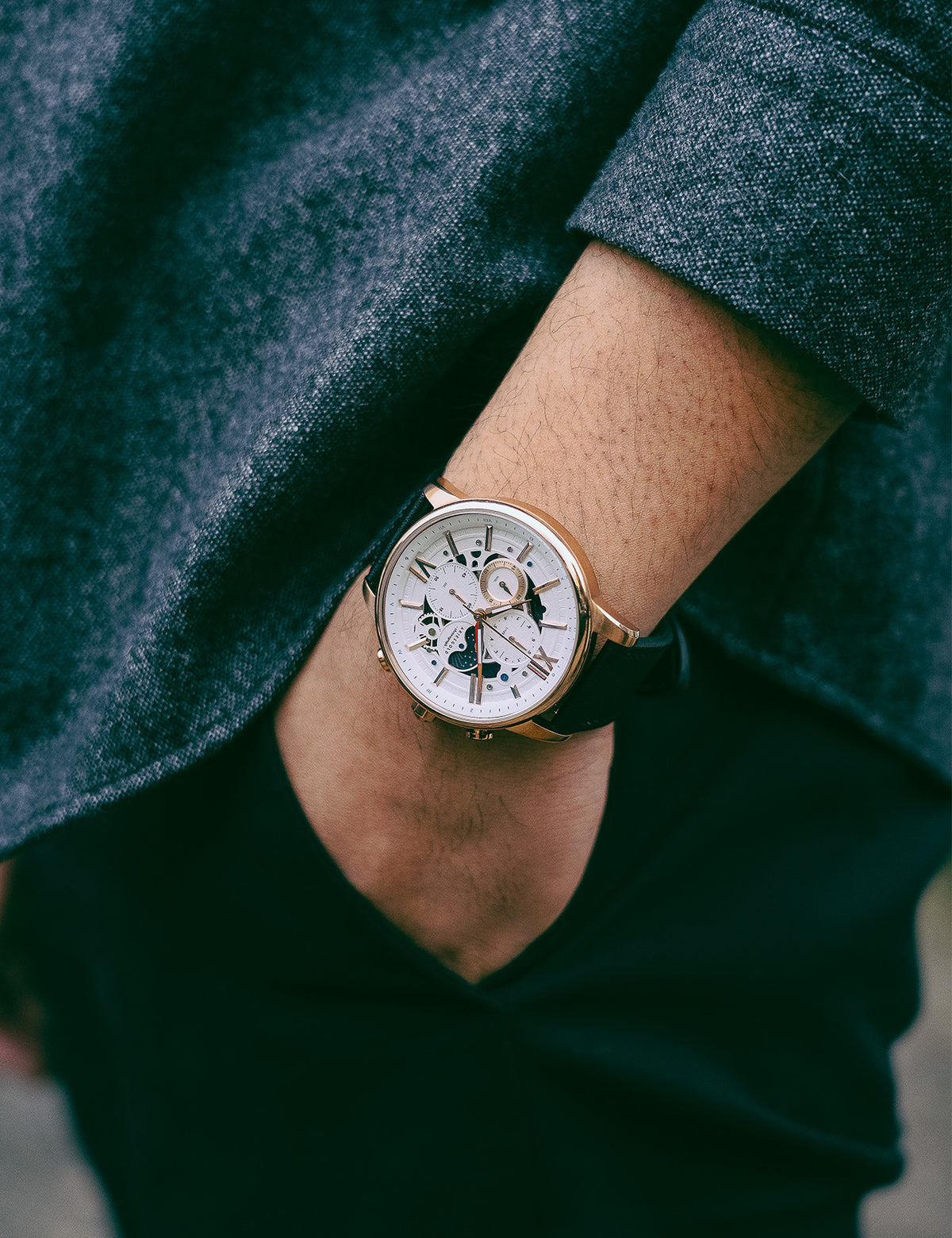 ARIES GOLD G 7013 RG-W Erkek Kol Saati