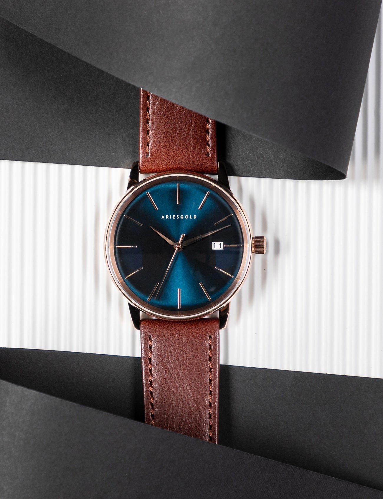 ARIES GOLD G 9026 RG-BU Erkek Kol Saati