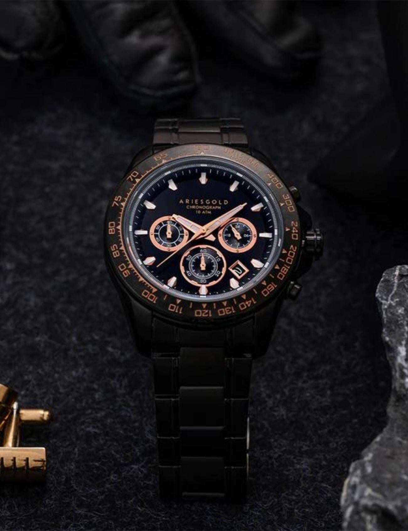 ARIES GOLD G 7024 BKRG-BKRG Erkek Kol Saati