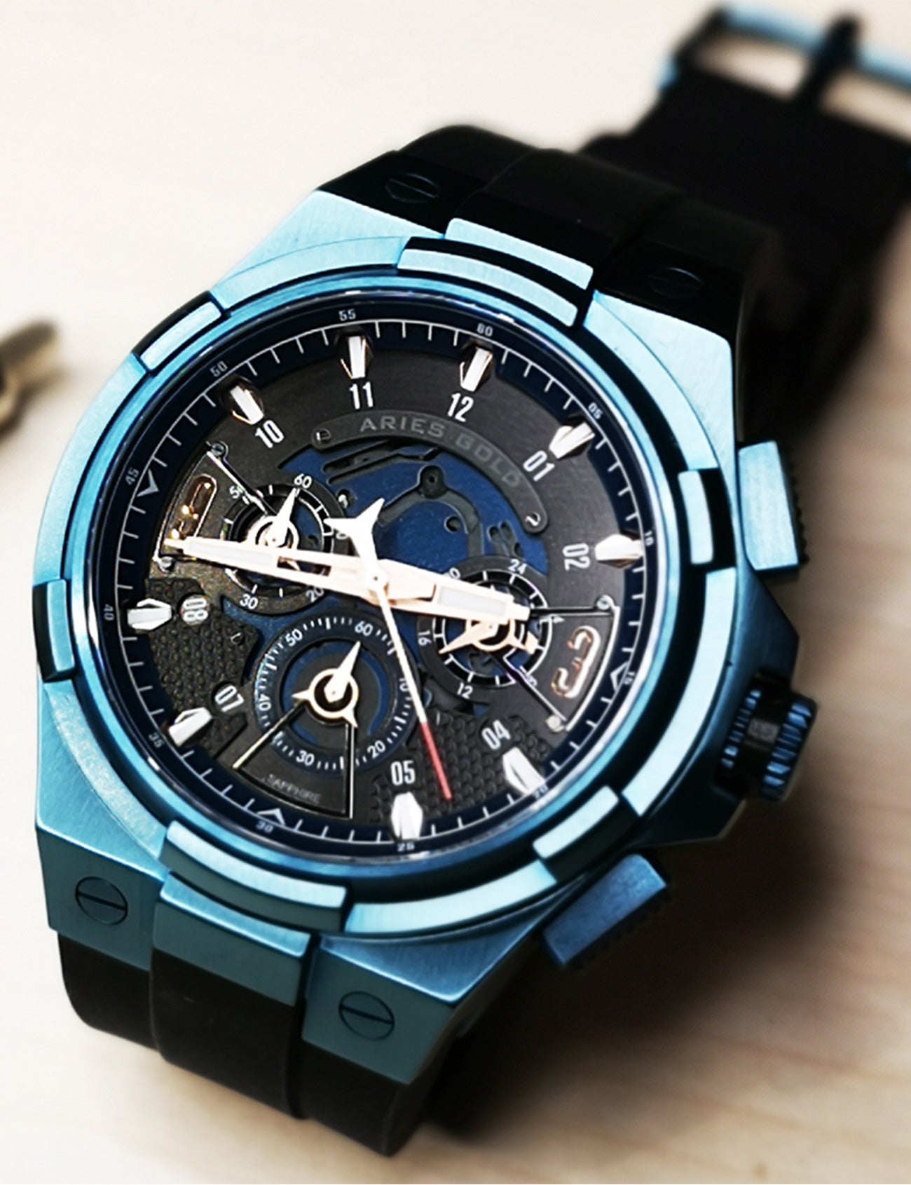 ARIES GOLD G 7016 BU-BURG Erkek Kol Saati