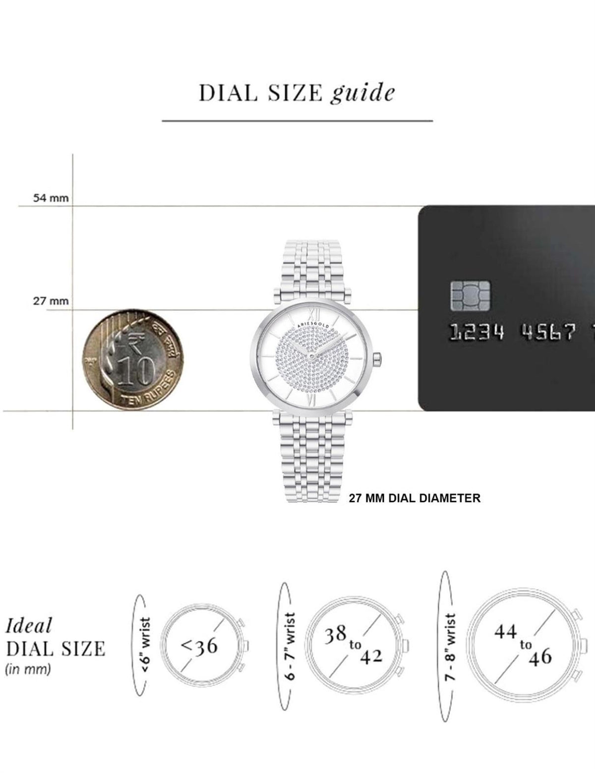 ARIES GOLD L 5042 S-W Kadın Kol Saati