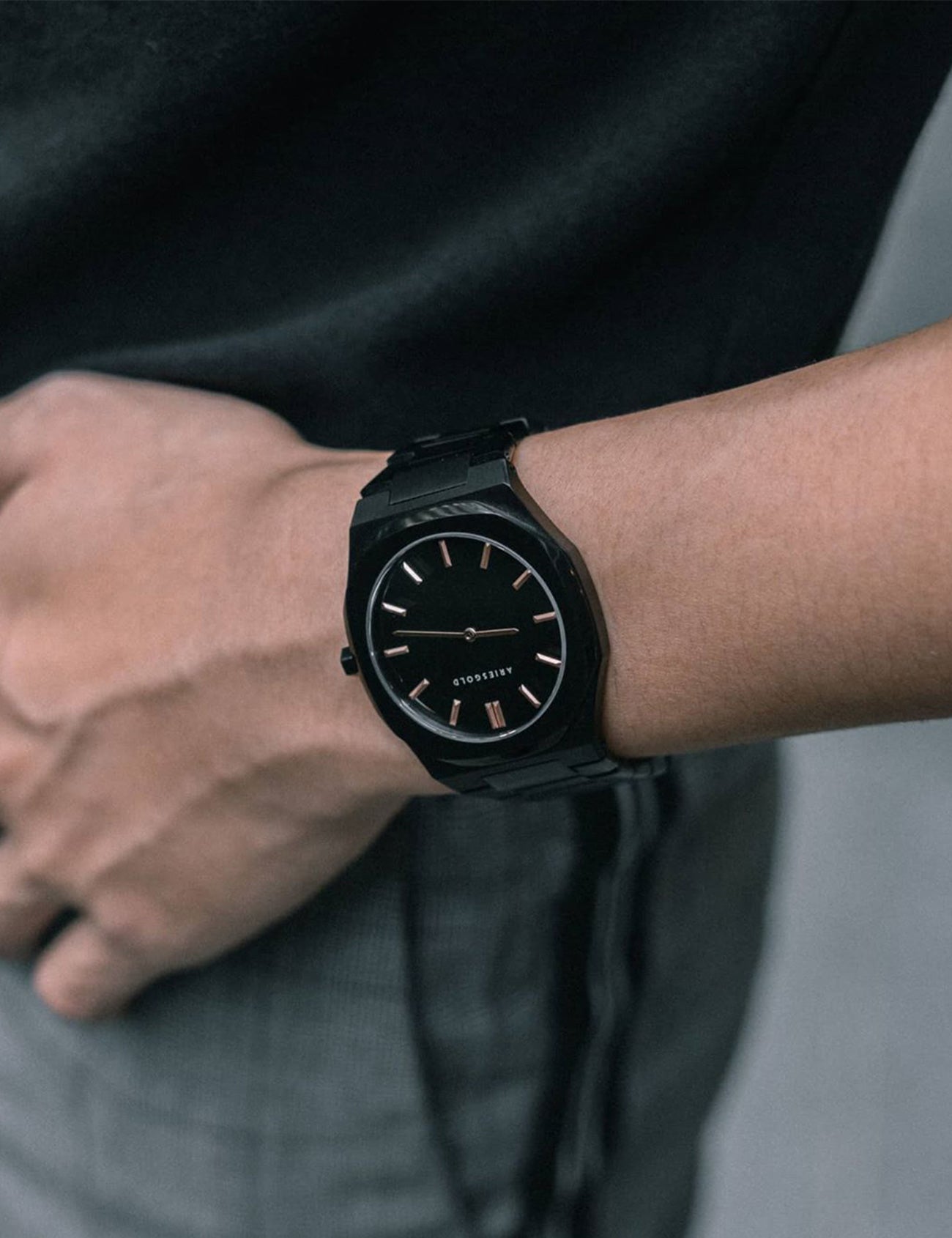 ARIES GOLD G 1031 BK-BKRG Erkek Kol Saati