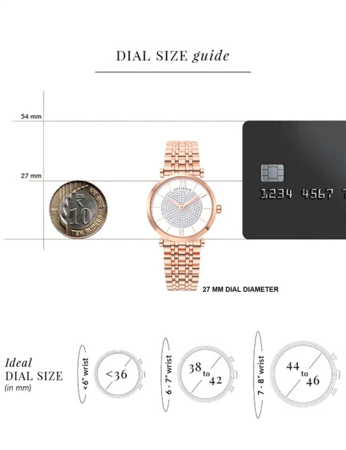 ARIES GOLD L 5042 RG-W Kadın Kol Saati