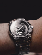 Erkek Saat Aries Gold G 9001 S-BK 42mm Safir Cam | Pırlant