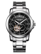 Erkek Saat Aries Gold G 9001 S-BK Safir Cam 5 ATM | Pırlant