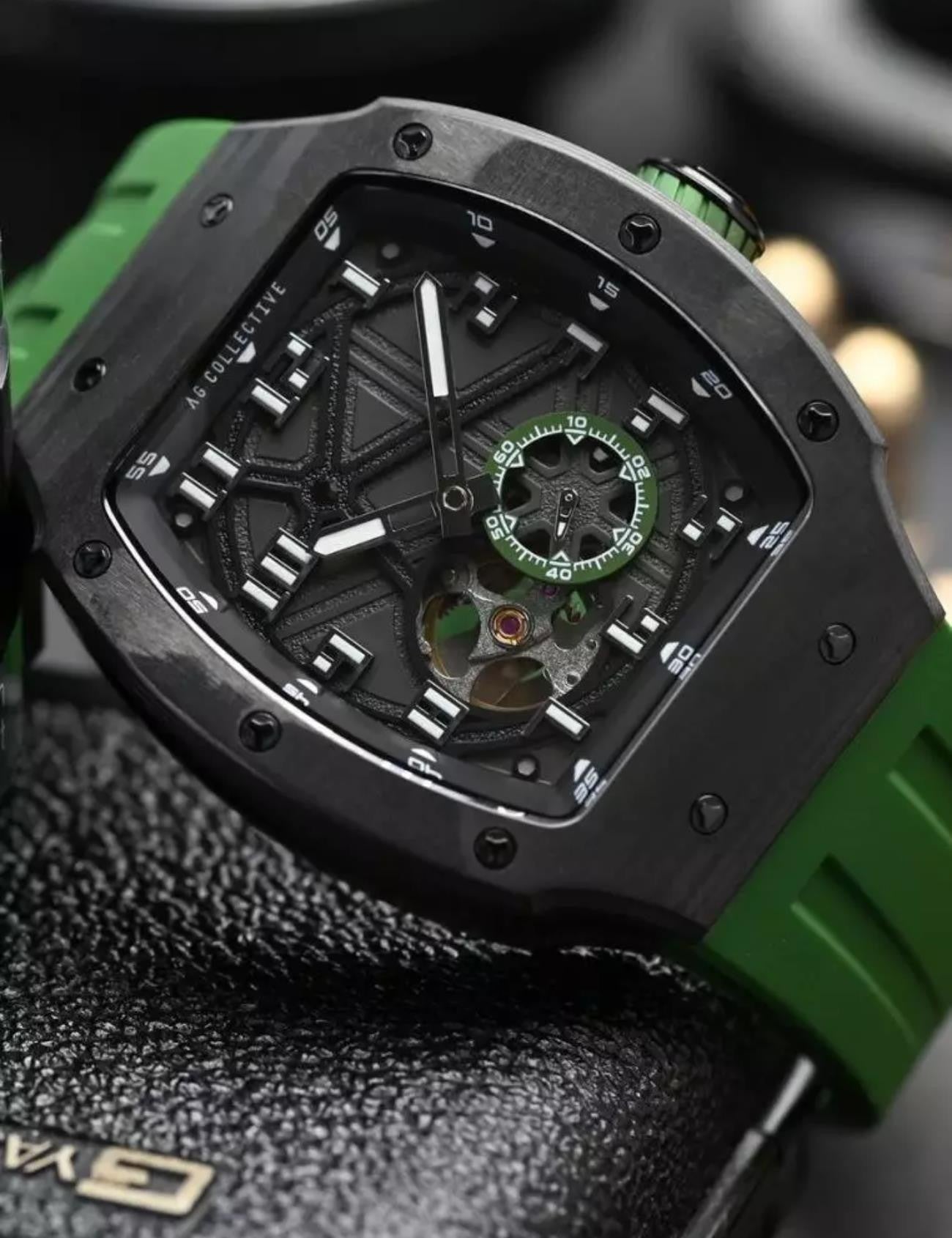 ARIES GOLD G 8047 BK-BKGN Men's Watch Secondary image