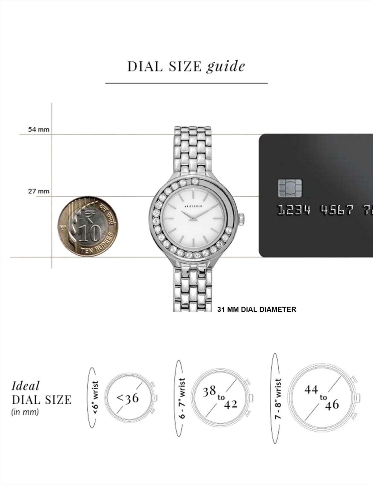 ARIES GOLD L 5041 S-MP Kadın Kol Saati